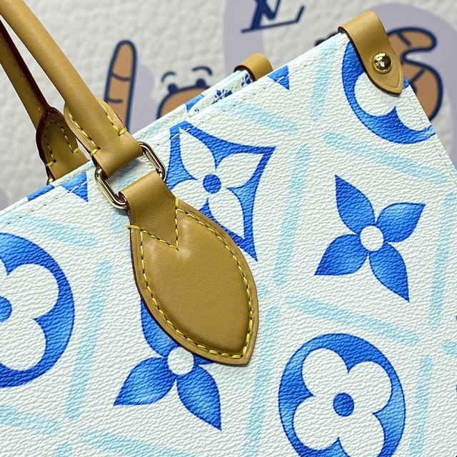 Louis vuitton original monogram canvas onthego MM M11262 blue