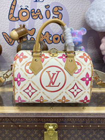 Louis vuitton original monogram canvas speedy 20 M11209 coral