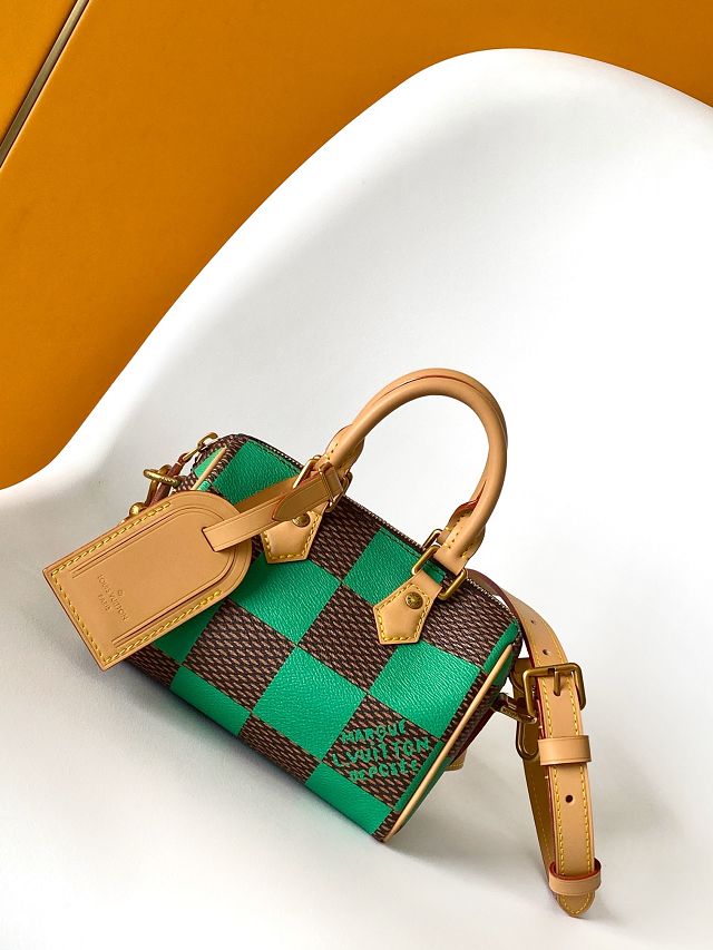 Louis vuitton original damier canvas nano speedy 18 N40534 green