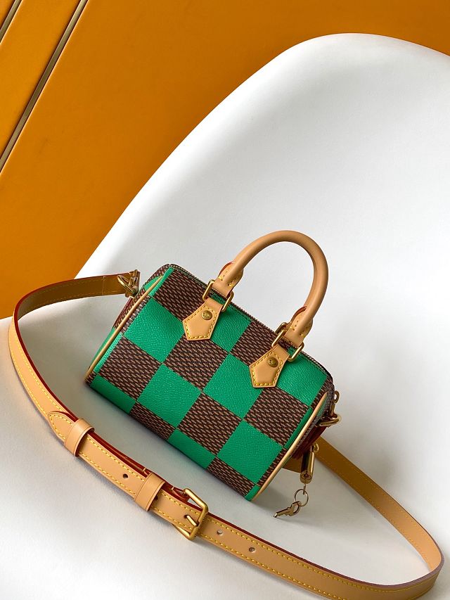 Louis vuitton original damier canvas nano speedy 18 N40534 green