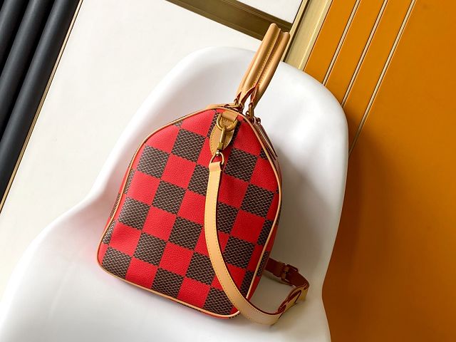 Louis vuitton original damier canvas speedy 40 N40580 red