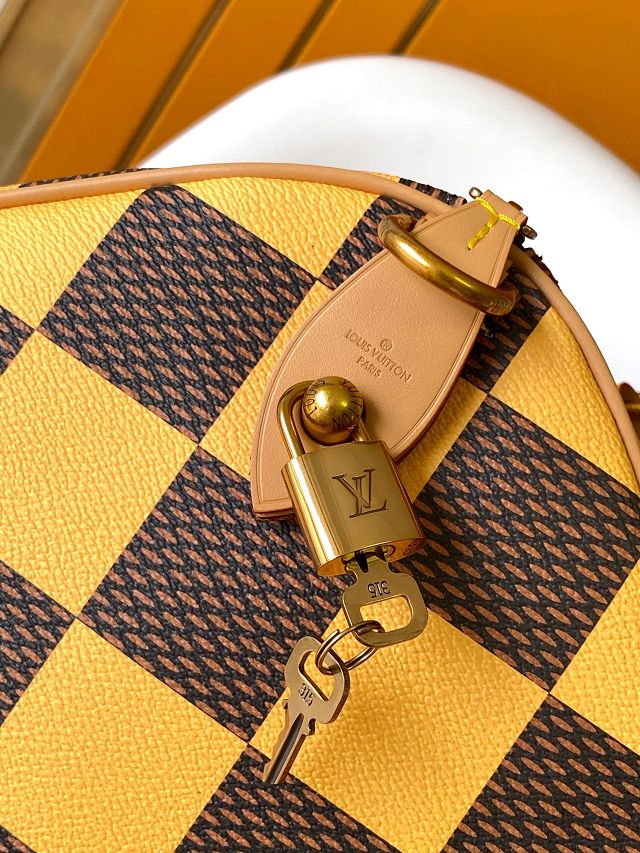 Louis vuitton original damier canvas speedy 50 N40578 yellow