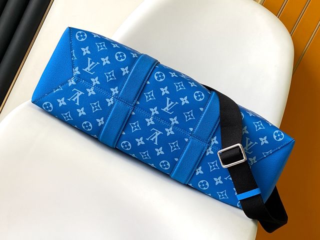 Louis vuitton original monogram canvas weekend tote bag M31010 blue