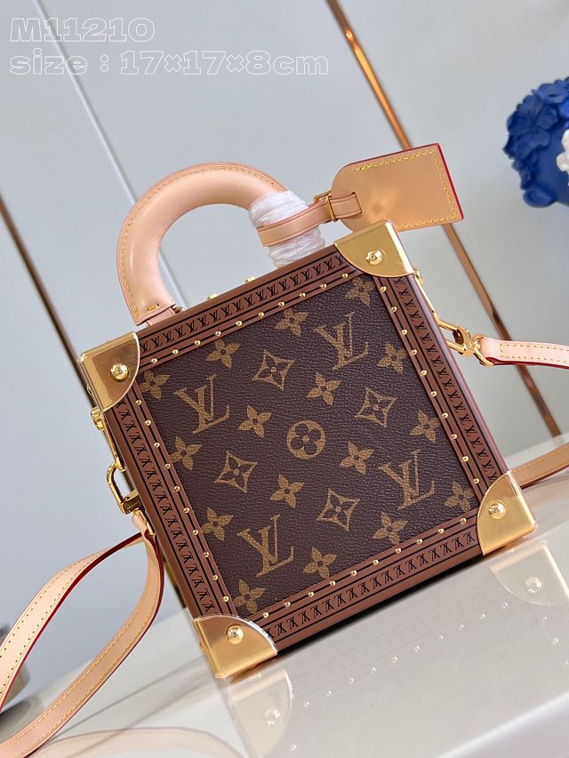 Louis vuitton original monogram canvas mini square trunk M11210