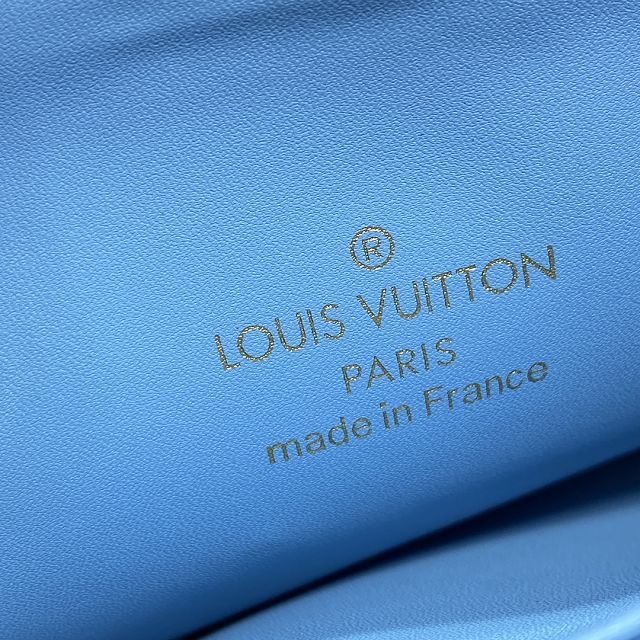 Louis vuitton original lambskin coussin pm bag M11225 white&light blue