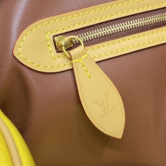 Louis vuitton original soft calfskin speedy P9 50 M11565 yellow	