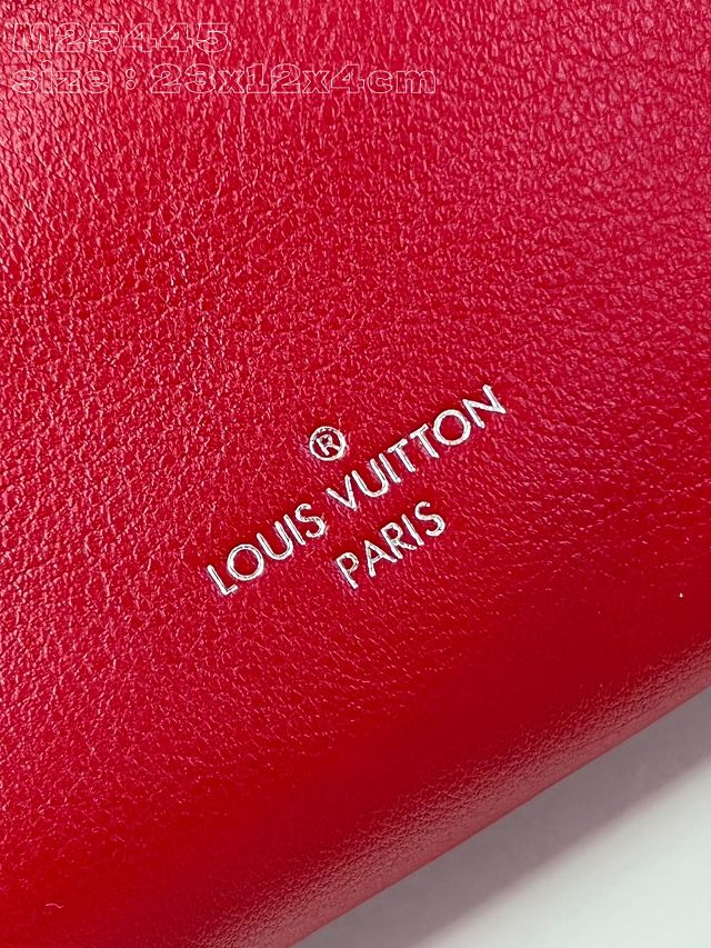 Louis vuitton original calfskin slim trunk M12596 red