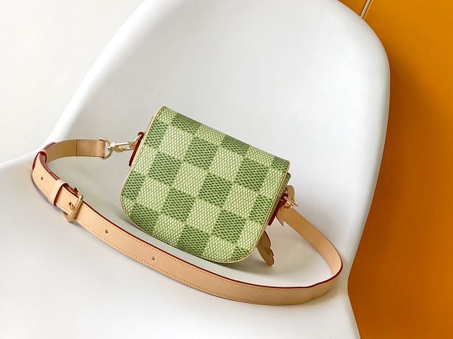 Louis vuitton original monogram canvas montsouris messenger PM N40665 green