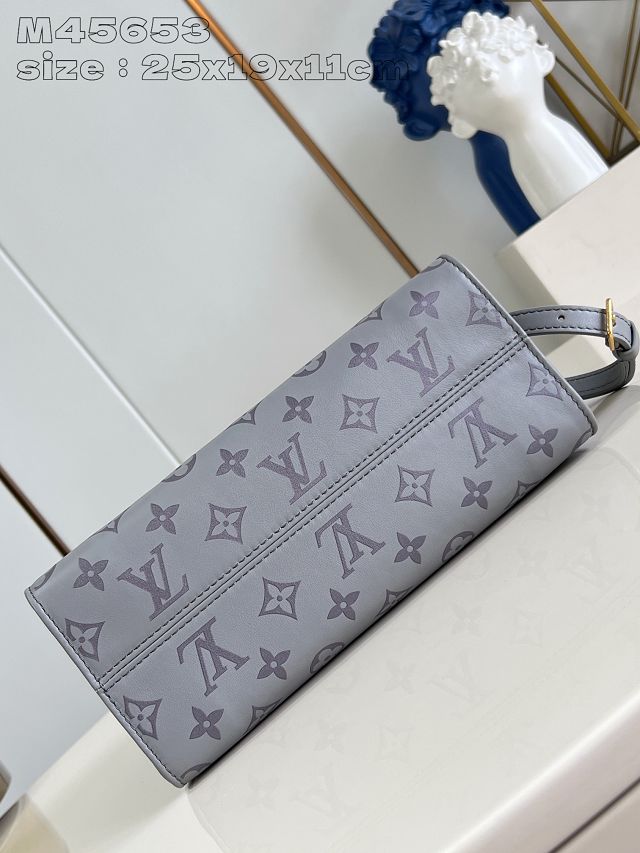 Louis vuitton original calfskin onthego pm M12465 grey