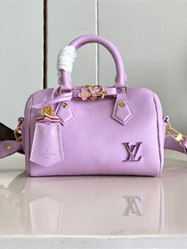 Louis vuitton original calfskin speedy 18 M24598 purple