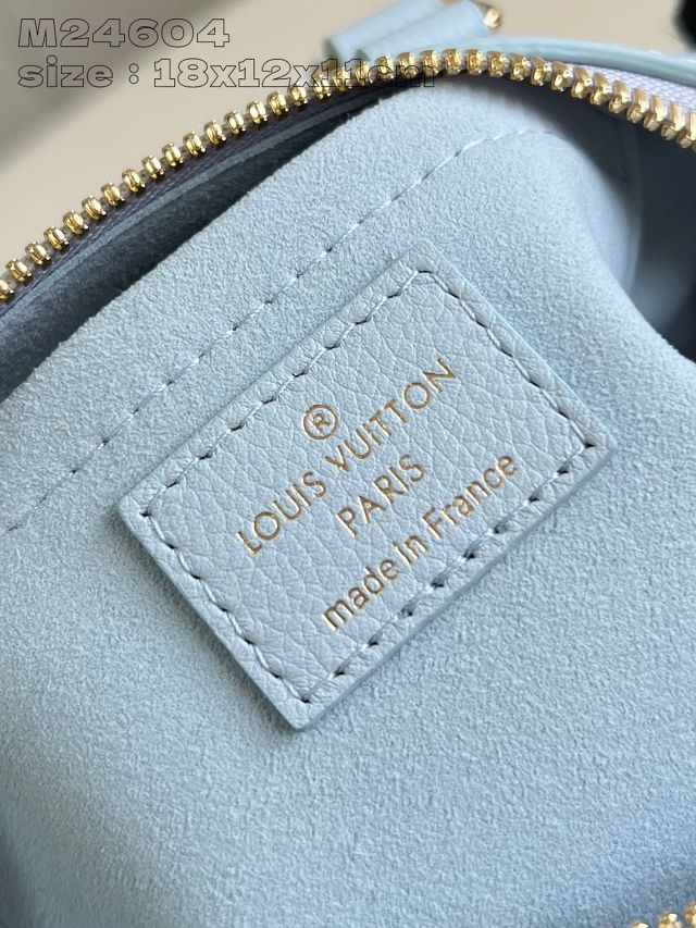 Louis vuitton original calfskin speedy 18 M24604 blue