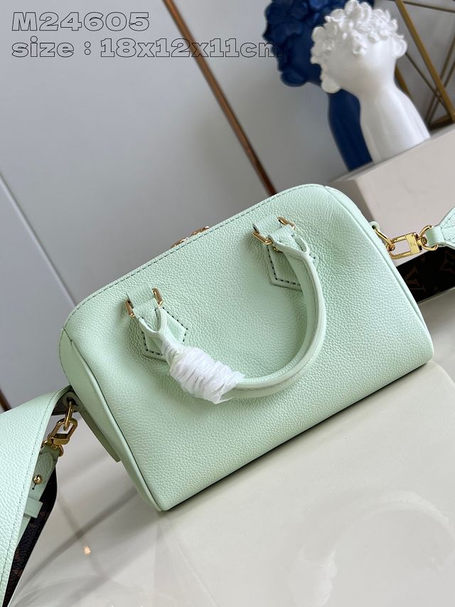 Louis vuitton original calfskin speedy 18 M24605 green