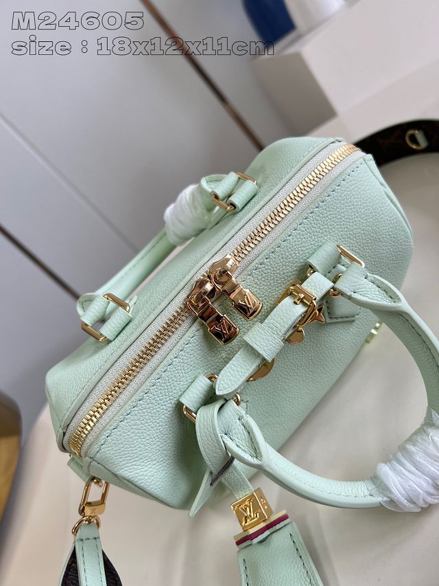 Louis vuitton original calfskin speedy 18 M24605 green