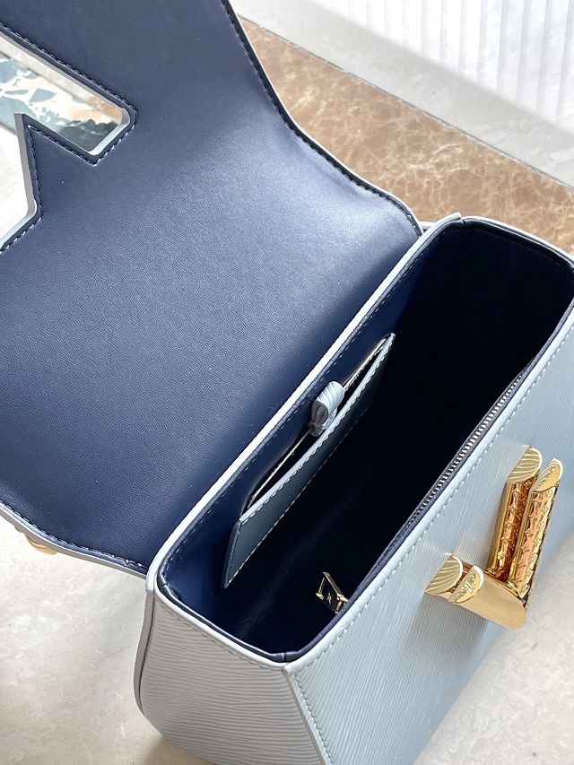 Louis vuitton original epi leather twist pm M25362 blue