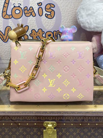 Louis vuitton original lambskin coussin pm bag M11726 light pink