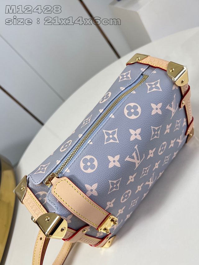 Louis vuitton original monogram canvas side trunk MM M12428 grey