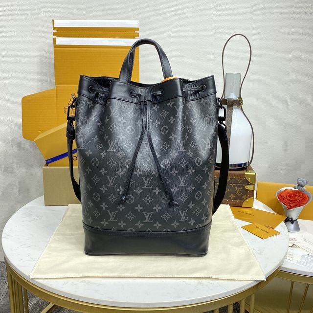 Louis vuitton original monogram eclipse maxi noe sling bag M46693