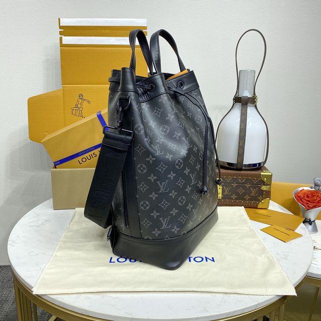 Louis vuitton original monogram eclipse maxi noe sling bag M46693