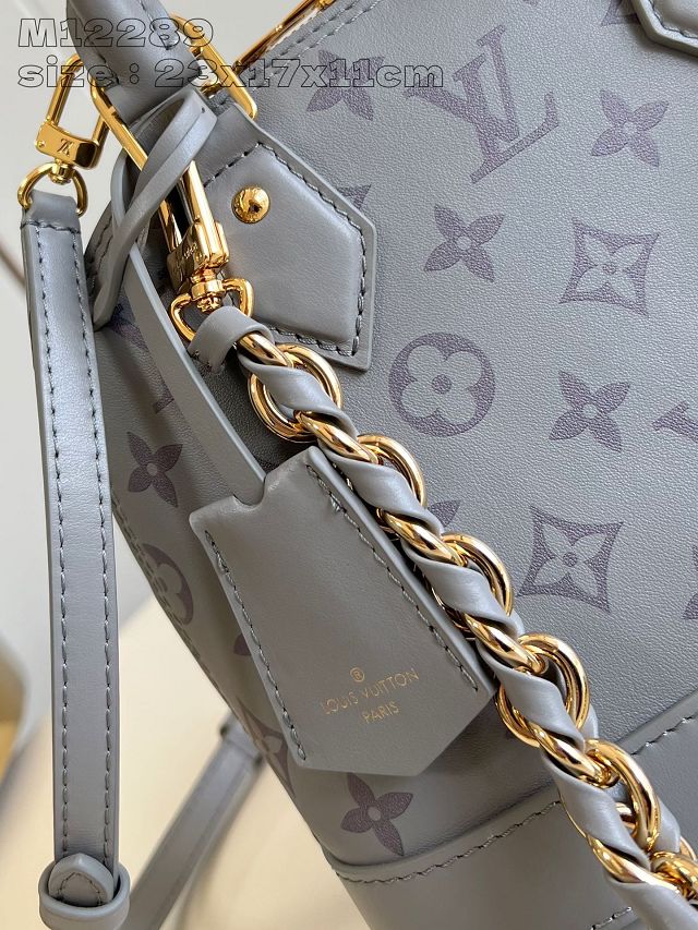 Louis vuitton original calfskin alma BB handbag M12561 grey