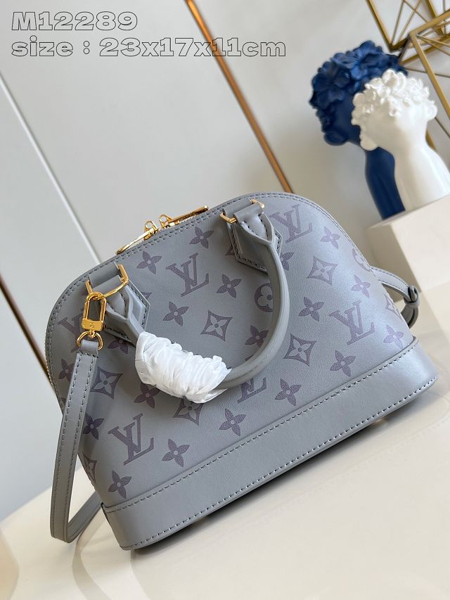 Louis vuitton original calfskin alma BB handbag M12561 grey