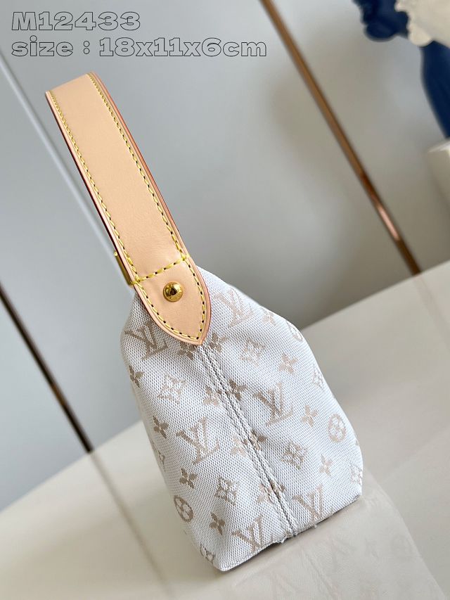 Louis vuitton original monogram canvas hills pochette M12433 white