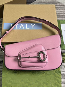 GG original calfskin horsebit 1955 small shoulder bag 764155 pink