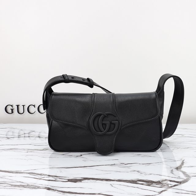 GG original calfskin aphrodite small shoulder bag 735106 black