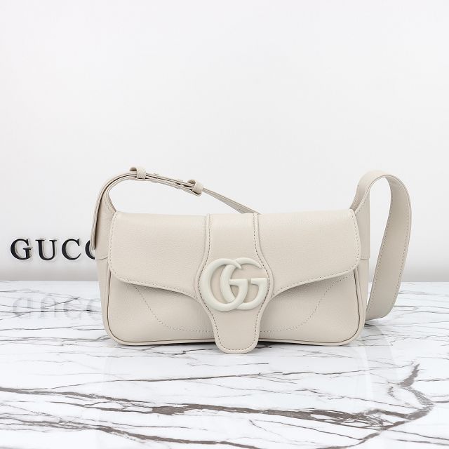 GG original calfskin aphrodite small shoulder bag 735106 white