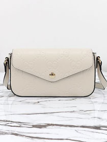 GG original calfskin super mini shoulder bag 772794 white