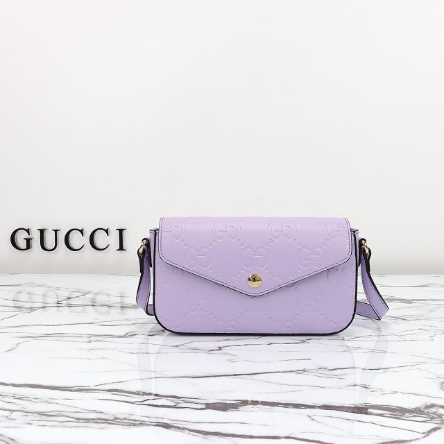 GG original calfskin super mini shoulder bag 772794 purple