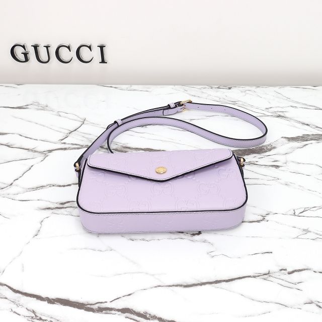 GG original calfskin super mini shoulder bag 772794 purple