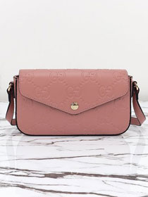 GG original calfskin super mini shoulder bag 772794 rose beige