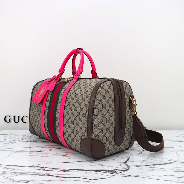 GG original canvas savoy medium duffle bag 724642 fuchsia