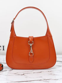 GG original patent calfskin jackie 1961 small shoulder bag 782849 orange