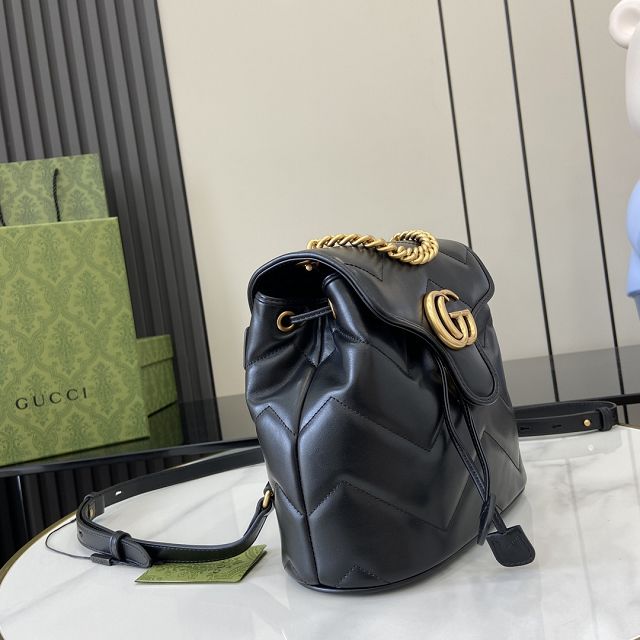 GG original calfskin marmont mini backpack 777253 black