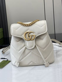 GG original calfskin marmont mini backpack 777253 white