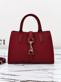 GG original calfskin small tote bag 795349 wine