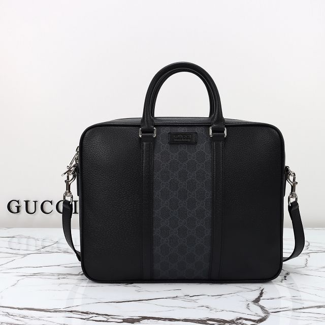 GG original calfskin medium briefcase 795461 black