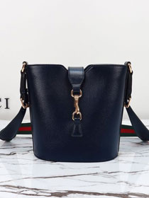 GG original calfskin mini bucket shoulder bag 782908 navy blue