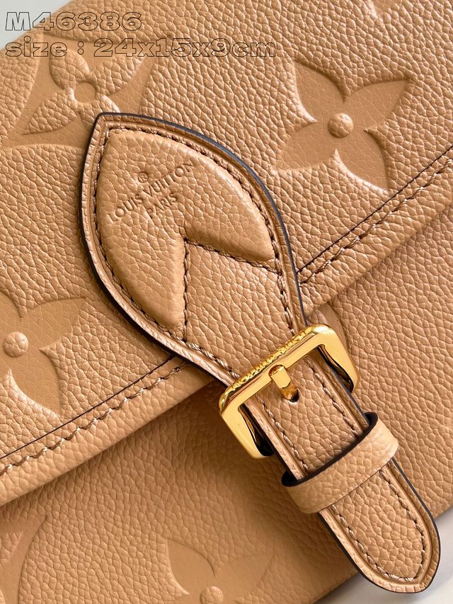 Louis vuitton original calfskin diane satchel M11817 arizona beige