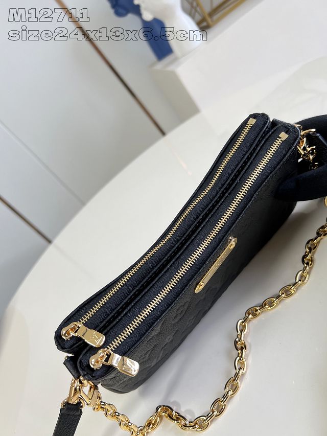 Louis vuitton original calfskin liv pochette M12711 black