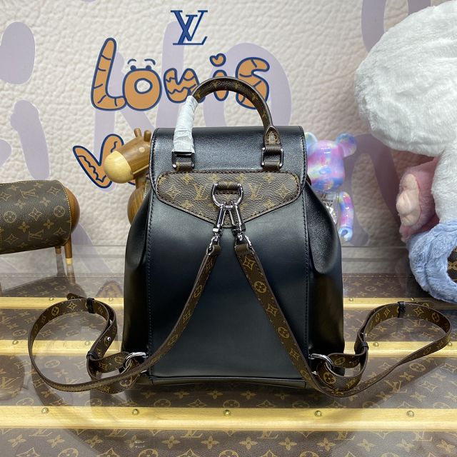 Louis vuitton original calfskin montsouris backpack pm M12587 black