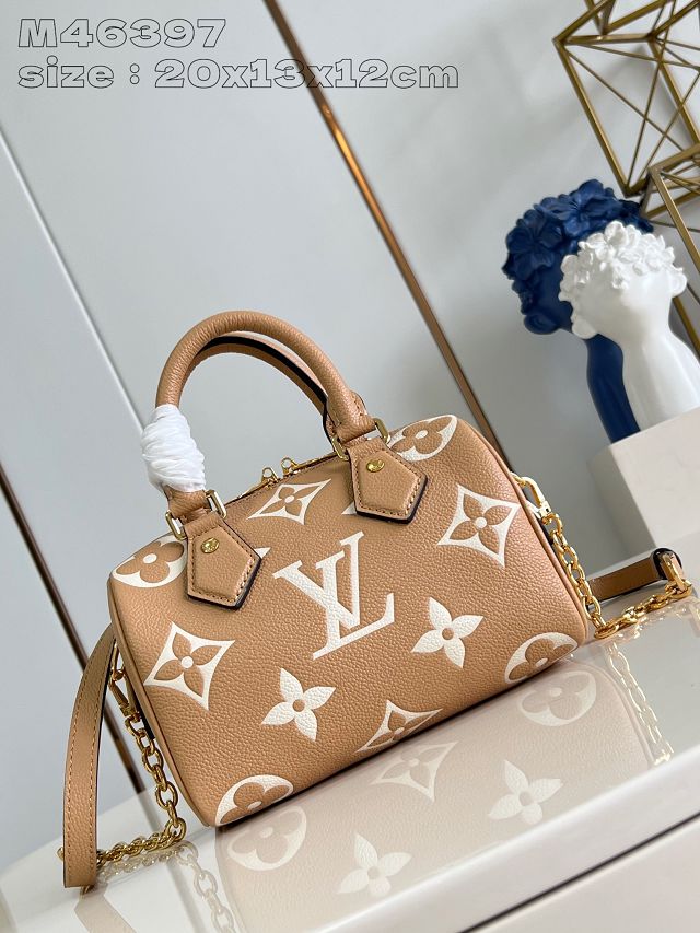 Louis vuitton original calfskin speedy 20 M46397 arizona beige