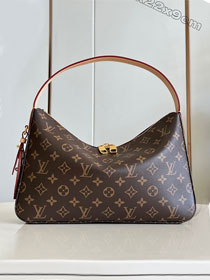 Louis vuitton original monogram canvas slouchy PM shoulder bag M11952