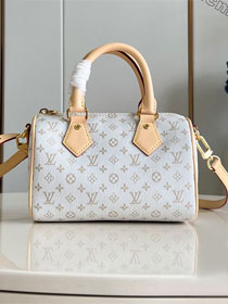 Louis vuitton original monogram canvas speedy 20 M12747 white