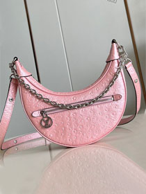 Louis vuitton original ostrich calfskin loop PM handbag N84997 pink