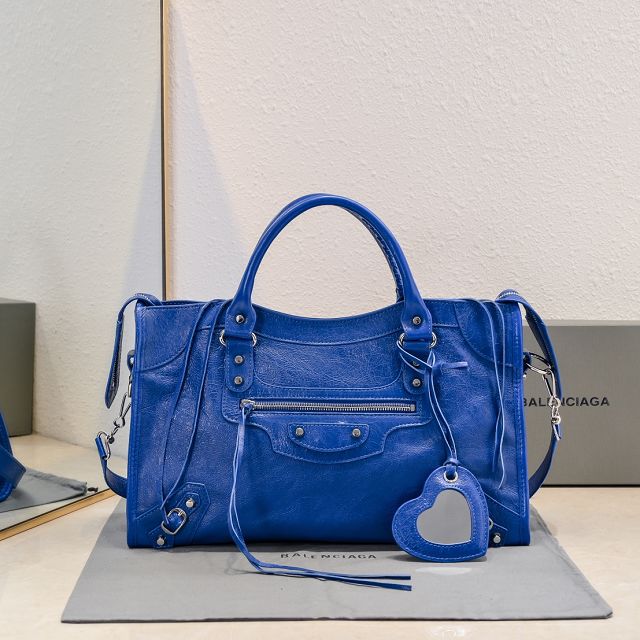 Balenciaga original lambskin le city medium bag 7977862 blue