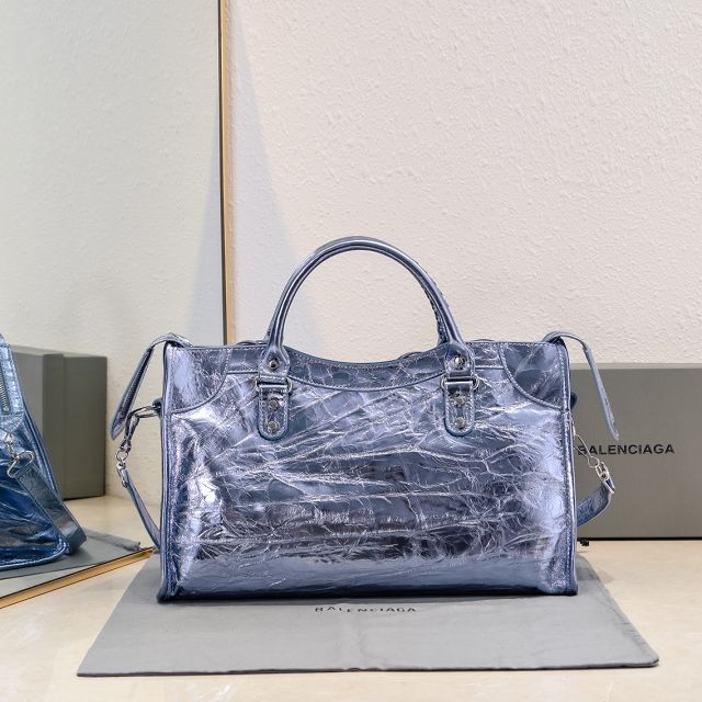 Balenciaga original lambskin le city medium bag 7977862 blue