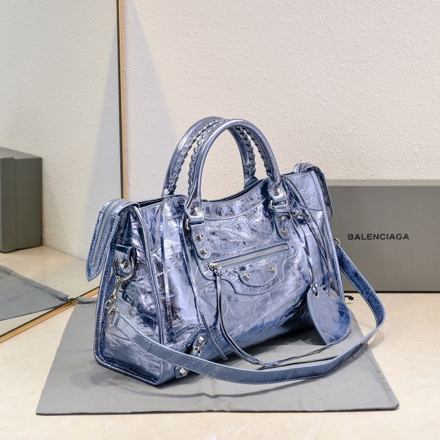 Balenciaga original lambskin le city medium bag 7977862 blue