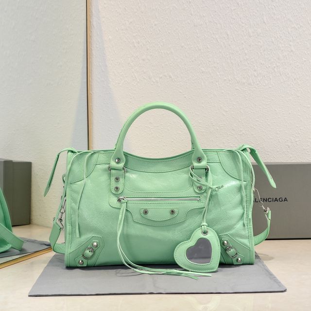 Balenciaga original lambskin le city medium bag 7977862 green